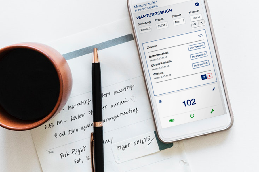 foto welches eine handy app anzeigt